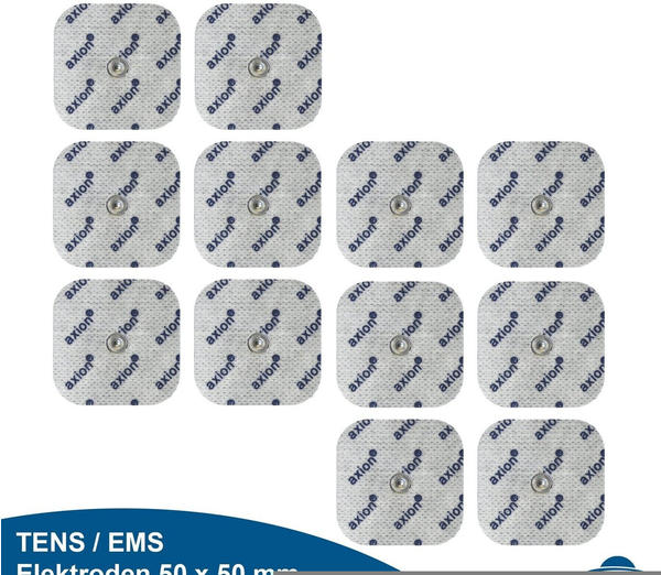 Axion Elektroden-Pads 12 Pad - Druckknopf 5 x 5cm