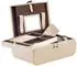 Friedrich 23 Cordoba flacher Schmuckkasten, Leder, beige