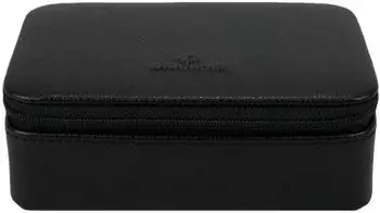 Windrose Beluga Schmuckbox Leder schwarz
