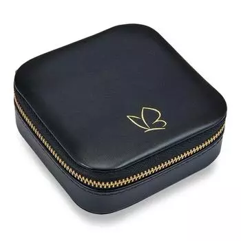 Glanzstücke München Schmuck-Reisetäschchen Kunstleder schwarz (500810040)