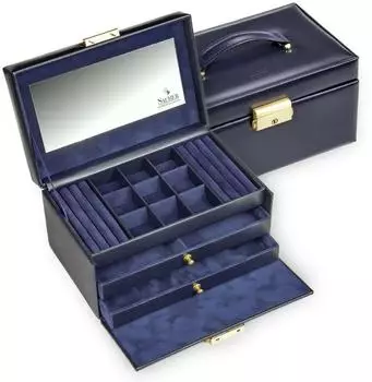 Sacher Schmuckkasten Elly Leder navy (25.301.014023)