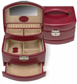 Windrose Merino Moda Jewellery Box Automatic, rot (27913965)
