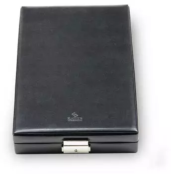Sacher New Classic Jewellery Case Schmuckschatulle, Leder, schwarz (2001.010443)