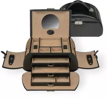 Windrose Merino Jewelry Box Round 2, schwarz (27913972)