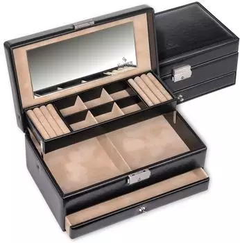 Sacher New Classic Jewellery Case Helen Schmuckschatulle schwarz (34.000.290443)