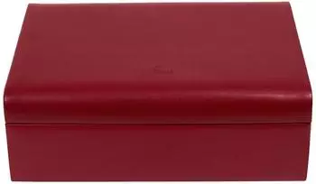 Windrose Merino Charmbox Schmuckk&auml;stchen 2 Eins&auml;tze, rot (70040-495.51)