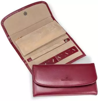Windrose Merino Jewellery Roll, rot (803340)