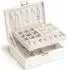 LuxusKollektion Schmuckkästchen 2 Ebenen mit abnehmbarem Tablett, beige, Damen