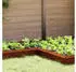 vidaXL Schneckenzaun Wetterfeststahl Rostig 10x10x25cm (874877)