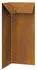 vidaXL Schneckenzaun Wetterfeststahl Rostig 10x10x25cm (874877)