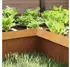vidaXL Schneckenzaun Wetterfeststahl Rostig 10x10x25cm (874877)