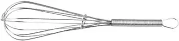 Fackelmann Schneebesen aus Edelstahl mit Aufhänger, 20cm (42861)