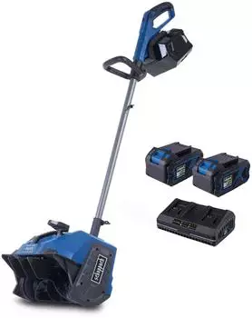 Scheppach Akku Schneefr&auml;se BC-SNB410-X + 2x Akku + Fastcharge Doppelladeger&auml;t