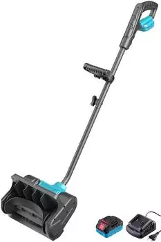 AGT Akku-Schneebürste und -Schneefräse 18V (mit 1 Akku 4Ah + Ladegerät)