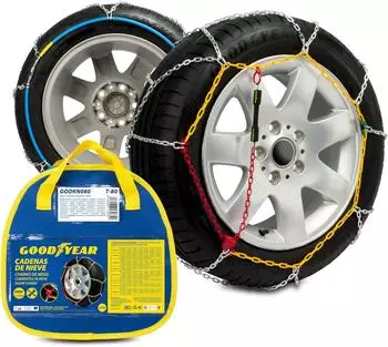 Goodyear Metall-Schneeketten 9mm Größe 80, 2er-Set (GODKN080)