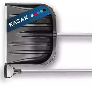 Kadax Graine Schneespaten und ergonomischem Griff 49 cm Schwarz