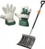 Freund-Victoria Alu-Schneeschieber mit Flüsterkante inkl. Handschuhe Worker