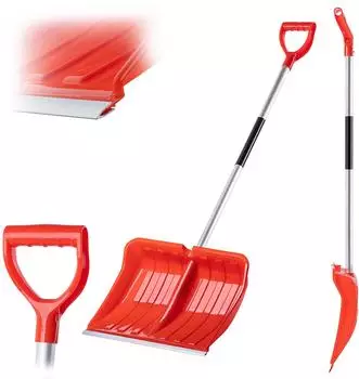 Kadax Schneeschaufel mit Aluminiumstiel 50 cm Orange