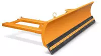 Schneeschieber f.Gabelstapler Kehr-B.2400mm 2-fach verstellb.gelborange BAUER