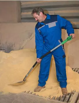 Kerbl Schnee- und Getreideschaufel mit Aluminiumstiel (29667)