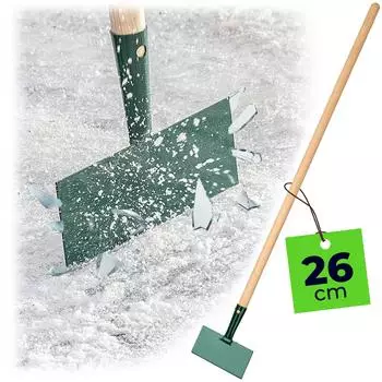 Kadax Eishacker verstärkter Stahl, Holzstiel, 26cm (K1810)