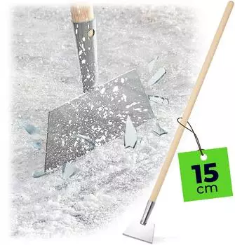 Kadax Eishacker Aluminiumkopf mit Holzstiel, 15x8cm (K6259)