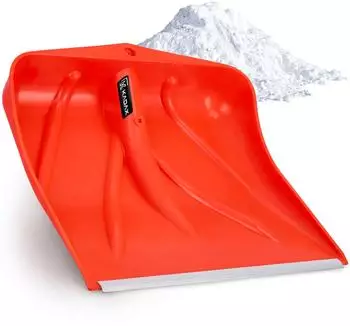 Kadax Schneeschaufel ohne Stiel, orange, Alukante, 46,5cm (K3744)