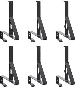 vidaXL Schneew&auml;chter Unterst&uuml;tzung 6-er Set schwarz 29,5x3x34,5cm (42028469)