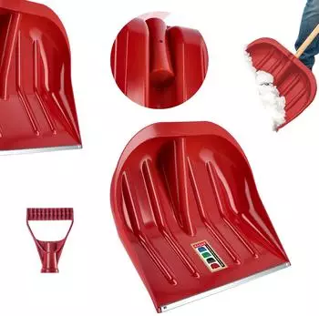 Kadax Schneeschieber ohne Stiel 44,5x38,5cm, rot (K3738)