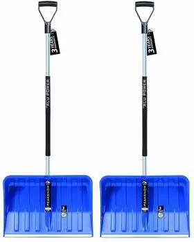 Prosperplast Alpinus Schneeschaufel 2er-Set, Aluminiumstiel und -kante (PRO-IL3TBE-B333)