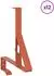 vidaXL Schneewächter-Halterung 12 Stk. rot 29,5x3x34,5cm Stahl (42028459)