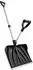 Outsunny Schneeschieber 45cm Breite, Metallkante, ergonomischer Zusatzgriff