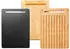 Fiskars Functional Form Schneidebrett 3 Teile Bambus-Kunststoff