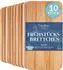 Creative Home Frühstücksbrettchen-Set 10 Stück Holz | 22.5 x 12.5 x 1.2 cm
