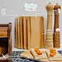 Creative Home Frühstücksbrettchen-Set 10 Stück Holz | 22.5 x 12.5 x 1.2 cm