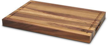 Zayiko hochwertiges Holz Schneidbrett Nussbaum Schneidboard mit Griffmulde mit Saftrinne