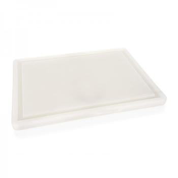 Wasa Polyethylen-Schneidbrett mit Saftrille, weiß - 60x40x2 cm WAS