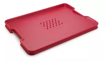 Joseph Joseph Cut&Carve Plus Doppelseitiges Schneidebrett rot (60207)