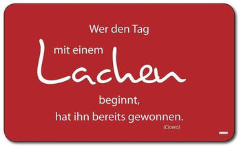 Kesper Dekor-Schneidbrett \"Lachen\" 23,5 x 14 cm, Melamin