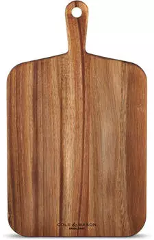 Cole & Mason Schneidebrett aus Akazienholz mit Griff (gro&szlig;, 51,7 x 31,8 cm)
