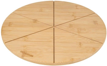 Fackelmann Pizza Schneidebrett Holz rund 32 cm Bambus
