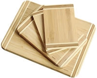 KESPER Schneidebrett (1x 38x28,5x1,6 cm, 1x 28,5x20x1,6 cm, 2 x 25x15x1 cm)