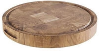 APS Schneidbrett - K&auml;sebrett aus ge&ouml;ltem Eichenholz, &empty; 33 cm, H: 4,5cm, Holzbrett