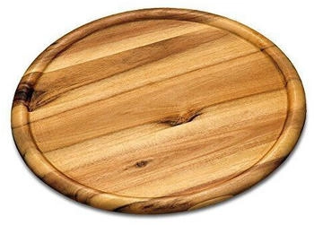 Kesper 28462 Pizzateller 32 cm aus FSC-zertifiziertem Akazienholz/Holzteller/Pizzaunterlage/Pizza-Holzteller/Holzgeschirr