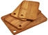 Kesper Schneidebrett 4er-Set Bambus (59127)