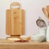 Relaxdays Frühstücksbrett Set mit Ständer Bambus (10045669)
