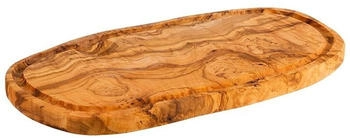 APS Servierbrett Olivenholz mit Saftrinne 4,5 x 18,5 cm H2 cm