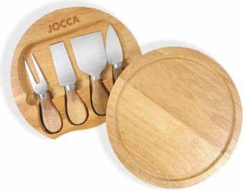 Jocca Jocca K&auml;sebrett mit 4 K&auml;semesser Braun