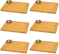 Dunedesign - 6 Personen Raclette Teller Set - 30x25 Raclette Brettchen Pf&auml;nnchen