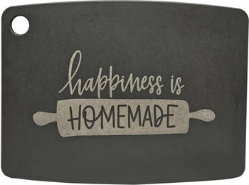 JADE Schneidbrett Happiness is homemade Schwarz